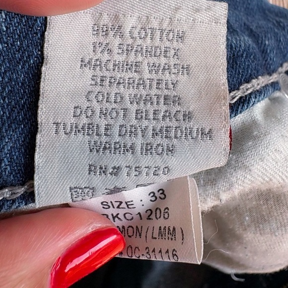 Women’s BKE Buckle Blue Jean Denim Culture Short Stretch Shorts Lemmon EUC 33 - Picture 14 of 16